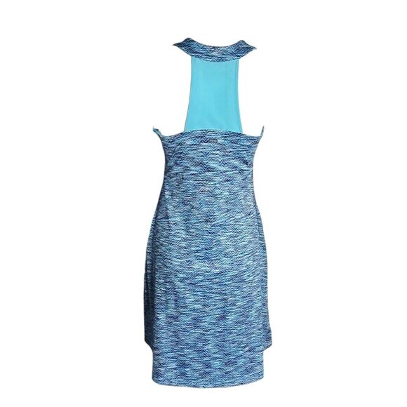 MPG Blue Sleeveless Racerback Pullover Activewear Dress Womens Size M Medium - Picture 3 of 7